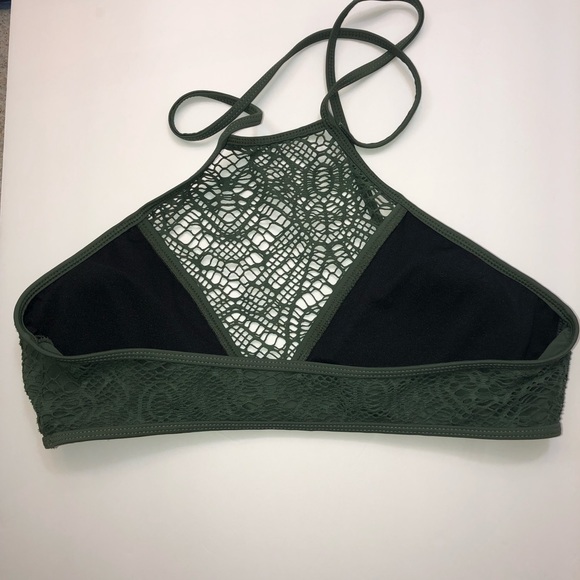 REEF High Neck Crochet Bikini Top sz: M - Picture 6 of 7